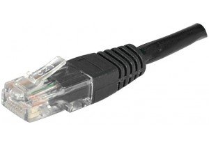 1 m Copper RJ45 U/UTP Cat.6 Patch Cord - Black