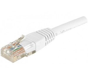 Cat6 RJ45 Patch cable U/UTP white - 0,5 m