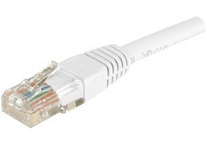 7 m Copper RJ45 U/UTP Cat.6 Patch Cord - White