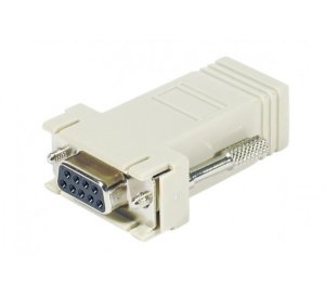 DB-9 - RJ-45, F/F, White, 1 pcs