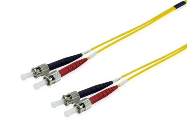 Equip ST/ST Fiber Optic Patch Cable, OS2, 1m