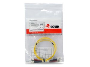 Equip ST/ST Fiber Optic Patch Cable, OS2, 1m