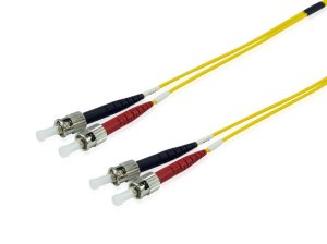 Equip ST/ST Fiber Optic Patch Cable, OS2, 2m