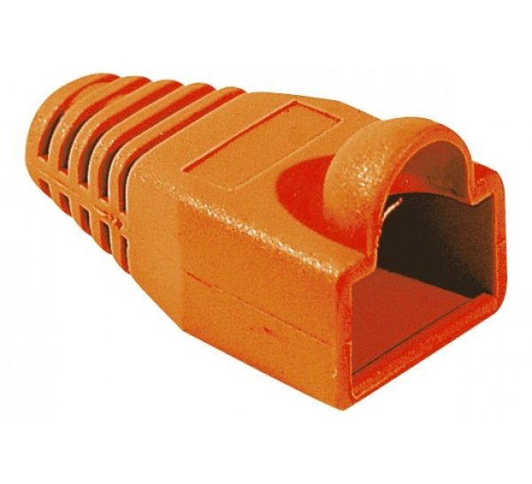 RJ45, 5.5 mm, Orange, 10 pcs