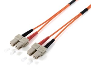 Equip SC/SC Fiber Optic Patch Cable, OS2, 1m