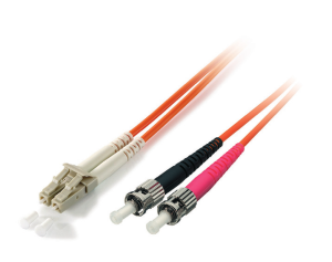 Equip LC/ST Fiber Optic Patch Cable, OS2, 20m