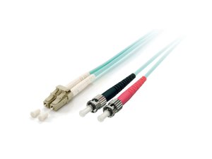 Equip LC/ST Fiber Optic Patch Cable, OM3, 15m