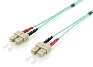 Equip SC/SC Fiber Optic Patch Cable, OM3, 2.0m