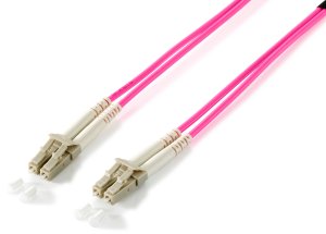 Equip LC/LC Fiber Optic Patch Cable, OM4, 1m