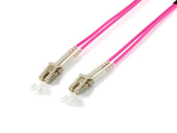 Equip LC/LC Fiber Optic Patch Cable, OM4, 10m