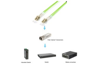 Equip LC/LC Fiber Optic Patch Cable, OM5, 1.0m