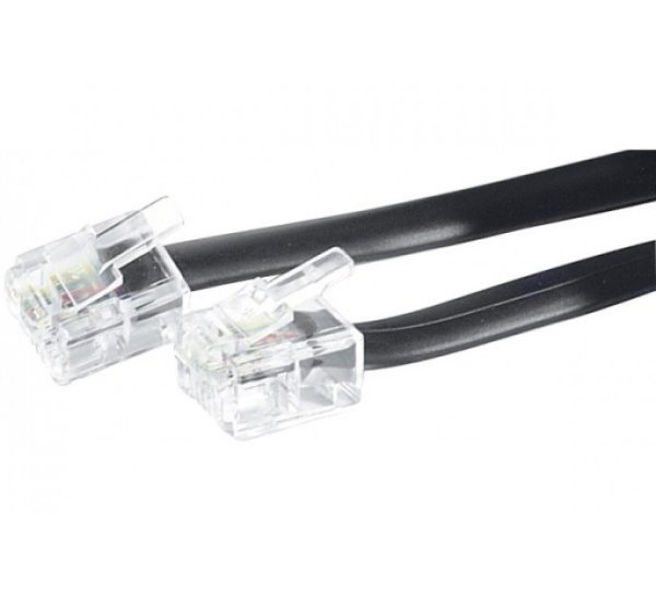 Telephone RJ11 cord Black, 30m