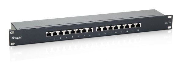 16-Port Cat.6 Shielded Patch Panel