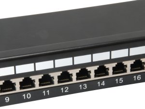 Equip 24-Port Cat.6 Shielded Patch Panel, Light Grey