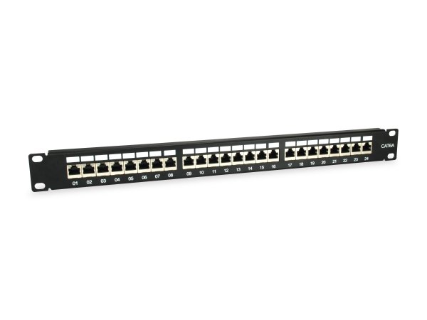 Equip 24-Port Cat.6A Shielded Patch Panel