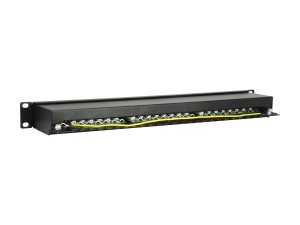 Equip 24-Port Cat.5e Shielded Patch Panel, Black