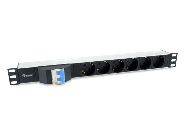 Equip 333312 power distribution unit (PDU) 6 AC outlet(s) 1U Black