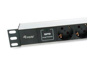 Equip 333315 power distribution unit (PDU) 7 AC outlet(s) 1U Black, Silver