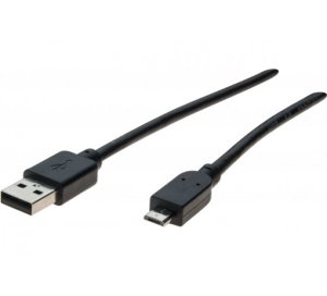 USB 2.0, USB-A - USB Micro-B, m-m, 1m