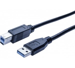 USB A - USB B, M/M, USB 3.0, Black, 3 m