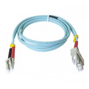 ProConnectLite Fibre Duplex OM3 LSZH SC/LC Aqua-15m