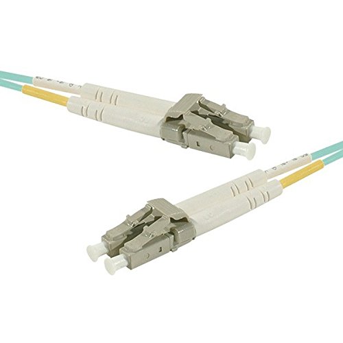 0.50 m OM3 50/125 LSZH LC/LC Fiber Duplex Patch Cord - Aqua