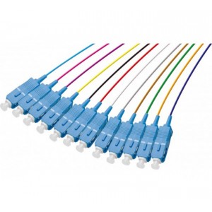 ProConnectLite Pigtail OS2 SC/UPC LSZH 12 Connectors-1m