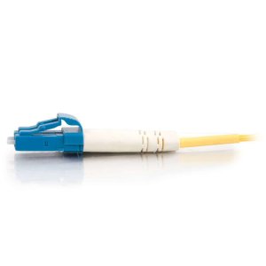 2m LC-LC 9/125 OS1 Duplex Singlemode PVC Fibre Optic Cable (LSZH) - Yellow