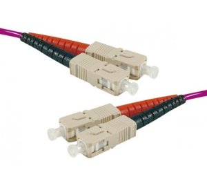 SC-UPC/SC-UPC duplex multimode OM4 50/125 Fiber patch cable erika, 2 m