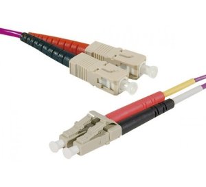 SC-UPC/LC-UPC duplex multimode OM4 50/125 Fiber patch cable erika, 1 m