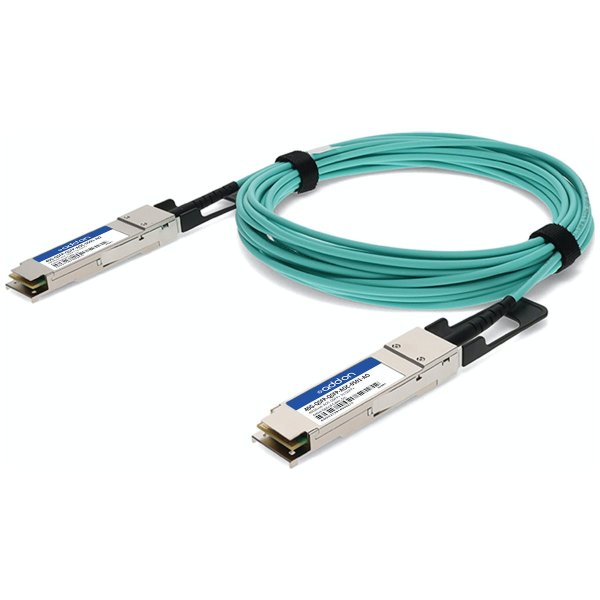 AddOn Networks 40G-QSFP-QSFP-AOC-0501-AO InfiniBand/fibre optic cable 5 m QSFP+ Green