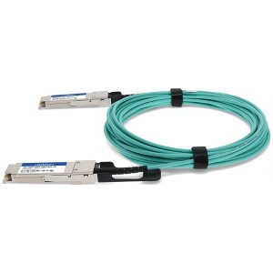 AddOn Networks 40G-QSFP-QSFP-AOC-0501-AO InfiniBand/fibre optic cable 5 m QSFP+ Green