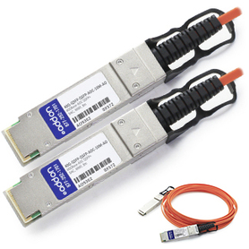 Brocade Compatible TAA Compliant 40GBase-AOC QSFP+ to QSFP+ Direct Attach Cable (MMF, 850nm, 10m)