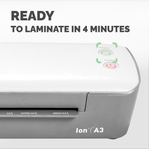 Fellowes Ion A3 Laminator Hot laminator 300 mm/min Grey, White