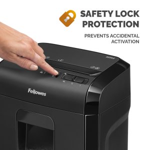 Fellowes Powershred 10M paper shredder Micro-cut shredding 65 dB Black