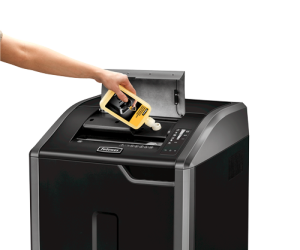 Fellowes 425Ci paper shredder Cross shredding 30 cm Black, Silver