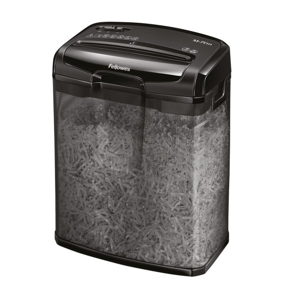 Fellowes Paper Shredder M-7CM 7 Sheet Cross Cut Shredder Shredder with 13 Litre Bin High Security P4