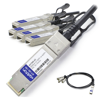 AddOn Networks 5m QSFP+ - 4 x SFP+ InfiniBand/fibre optic cable QSFP+ 4xSFP+ Black