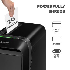 Fellowes LX Series 5050401 paper shredder Micro-cut shredding 65 dB Black