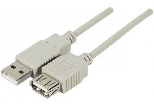 Dexlan USB 2.0 A M/F 5m USB cable USB A Grey