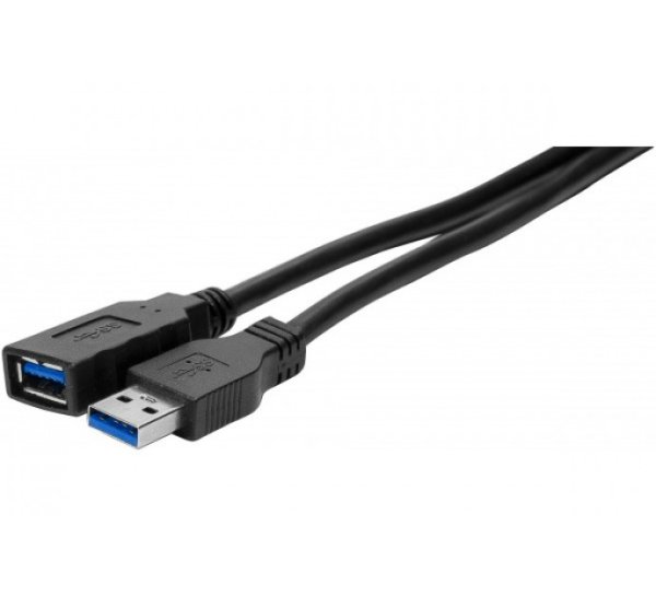 USB 3.0 A/A entry-level extension cord Black- 2 m