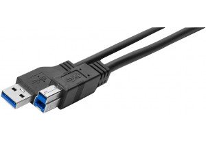 1 m USB 3.0 A/B Entry-Level Cord - Black