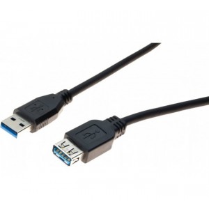 ProConnectLite USB 3.0 A extension black-1.8m