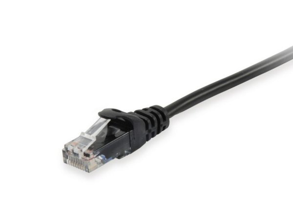 Equip Cat.6A U/UTP Patch Cable, 0.5m, Black