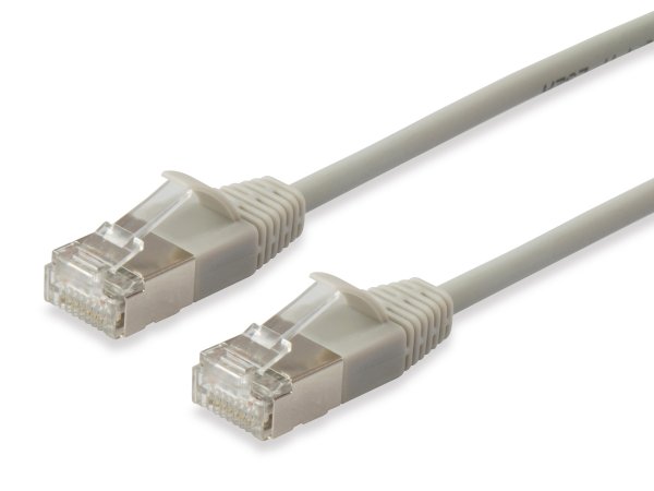 Equip Cat.6A F/FTP Slim Patch Cable, 2m, Beige