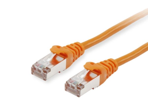 Equip Cat.6A S/FTP Patch Cable, 0.5m, Orange