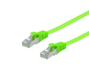 Equip Cat.6A U/FTP Flat Patch Cable, 1.0m, Green