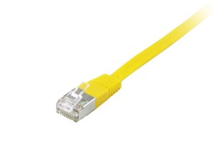 Equip Cat.6A U/FTP Flat Patch Cable, 2.0m, Yellow