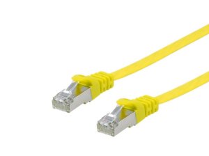 Equip Cat.6A U/FTP Flat Patch Cable, 3.0m, Yellow