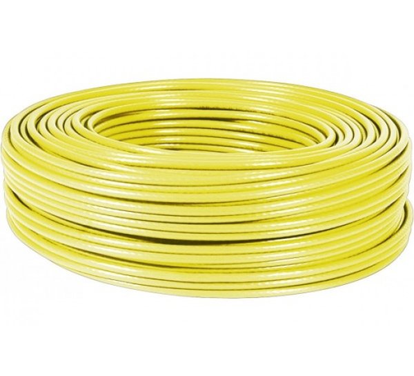 F/UTP cat.6a stranded-wire cable LSZH Yellow- 305 m